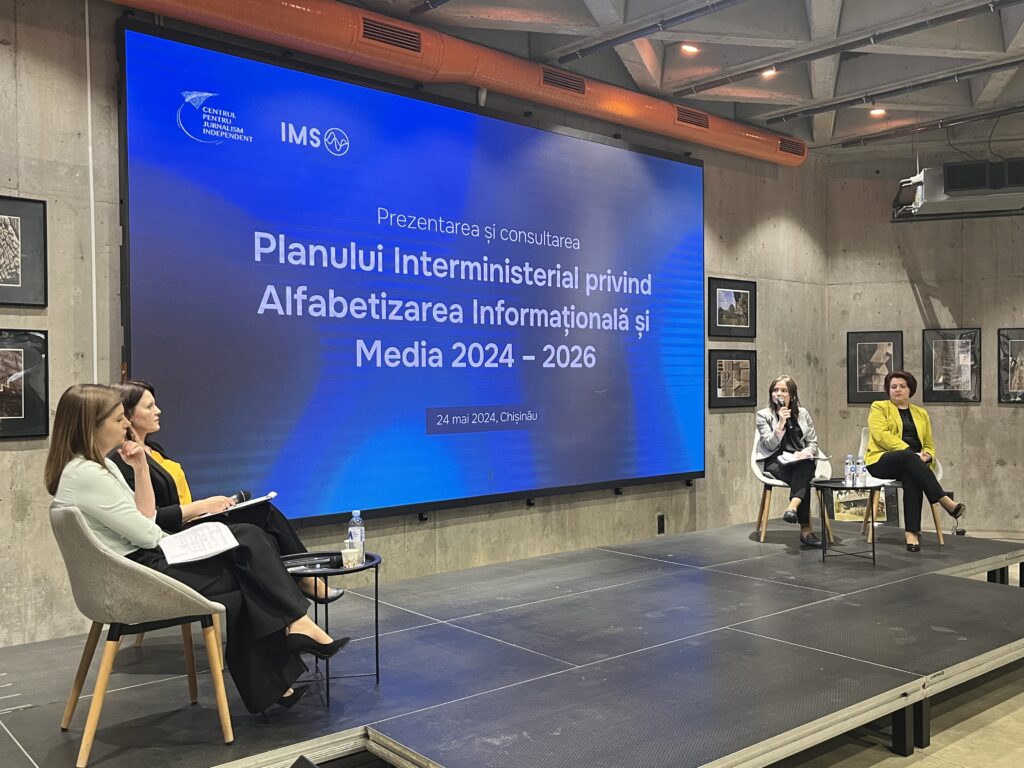 Imagine de la evenimentul de prezentare și consultare a planului interministerial, desfășurat la 24 mai 2024. Sursa foto: Centrul pentru Jurnalism Independent
